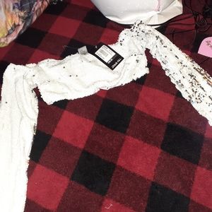 Dolls kill sequin crop top